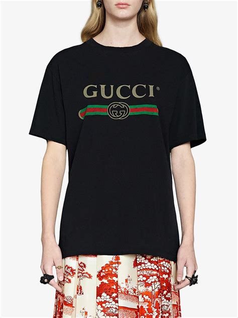 black gucci shirt women's|ladies black gucci t shirt.